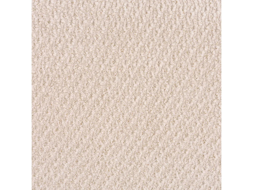 Pouf Compressé Beige en Tissu - Alba