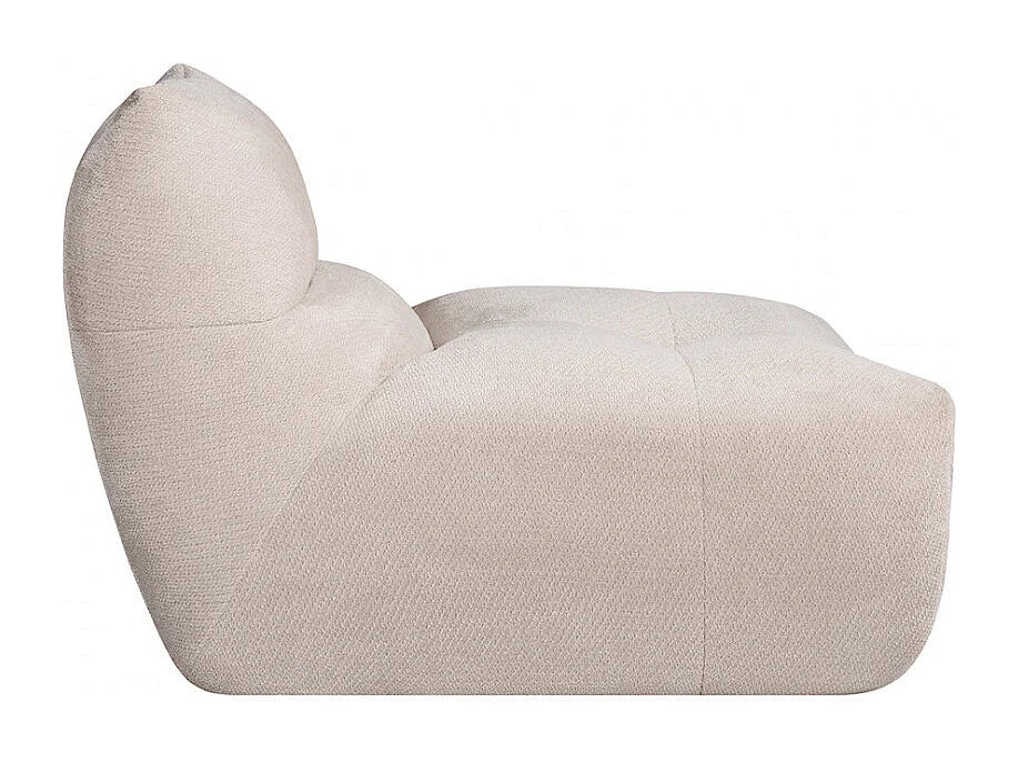 Chauffeuse Compressée Beige en Tissu - Alba