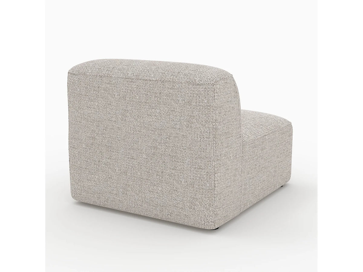 Chauffeuse Compressée Modulable 1 place Beige en Tissu - Hestia