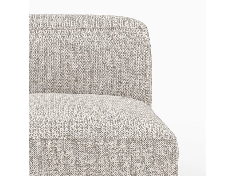 Chauffeuse Compressée Modulable 1 place Beige en Tissu - Hestia