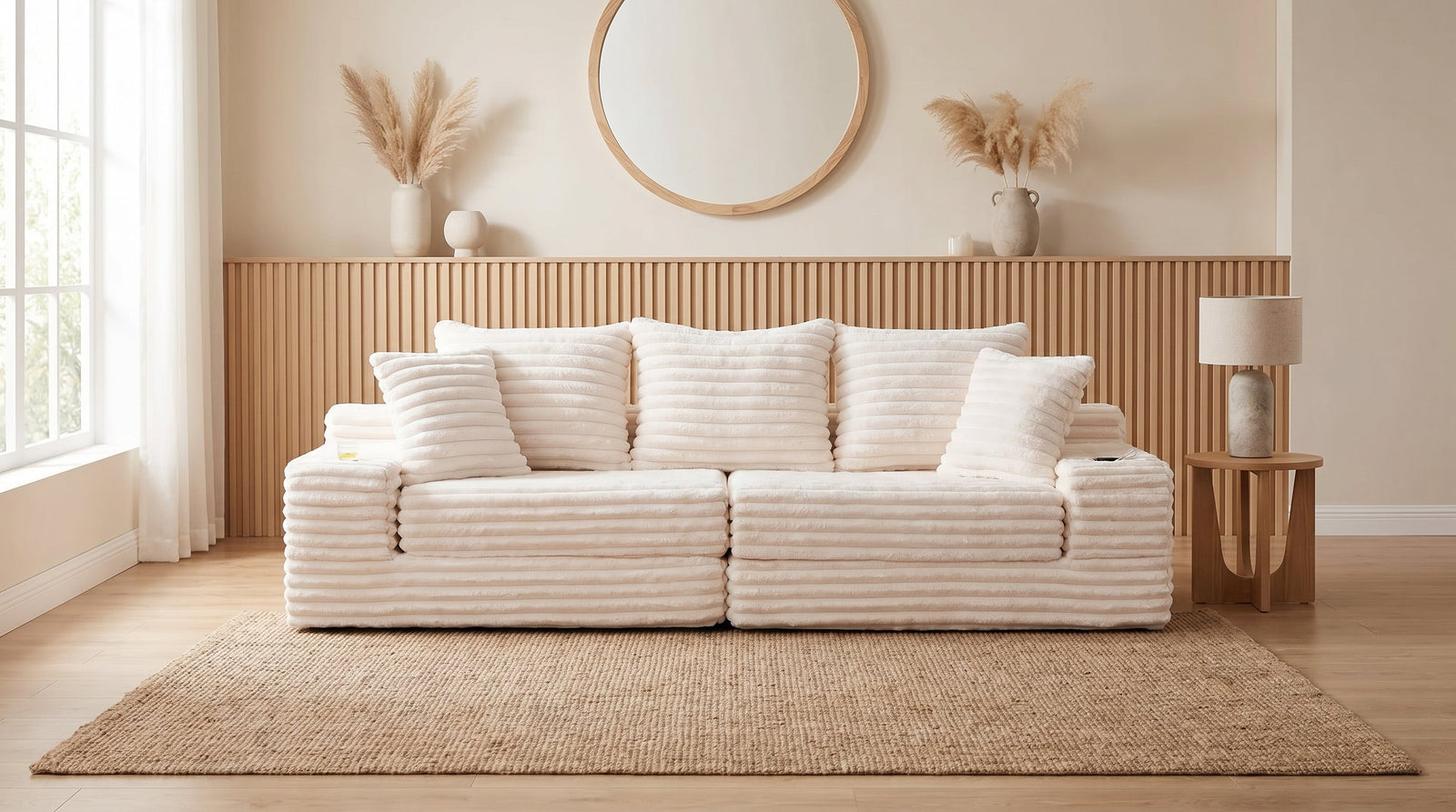 Canapé Compressé Beige