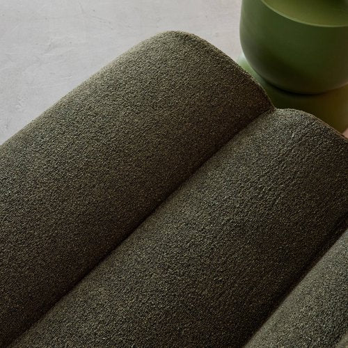 Chauffeuse Compressé Kaki modulable 3 place tissu effet alpaca - Nova