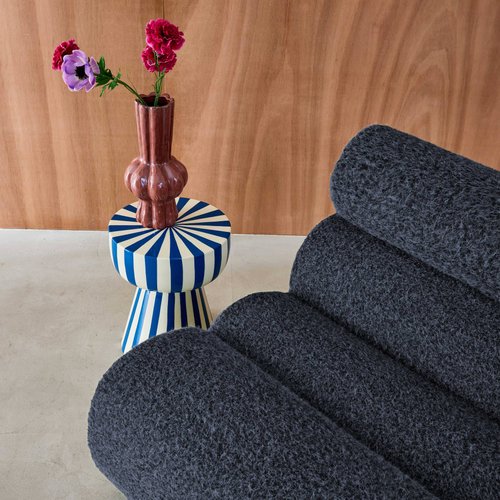 Chauffeuse Compressé Kaki modulable 1 place tissu effet alpaca - Nova
