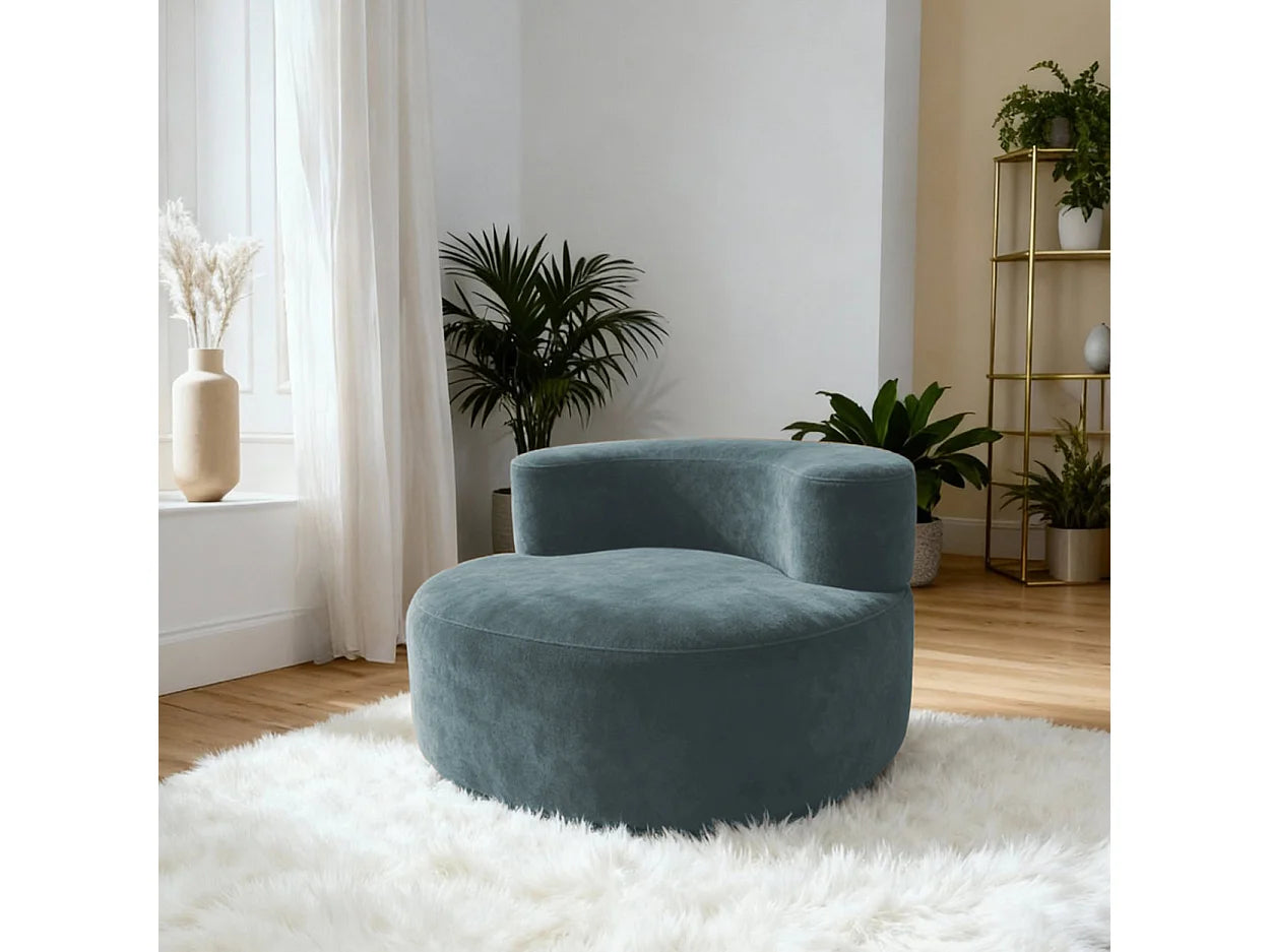 Fauteuil Compressé 1 place Beige en Tissu - Milo