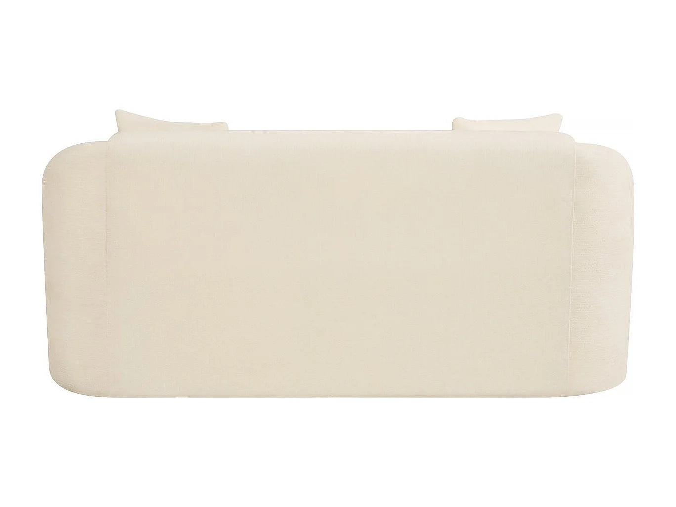 Canapé Compressé 2 places Beige en Tissu - Ondine