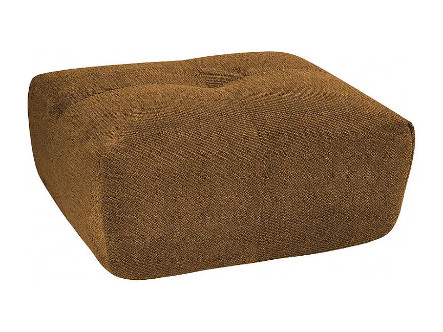 Pouf Compressé Bronze en Tissu - Alba