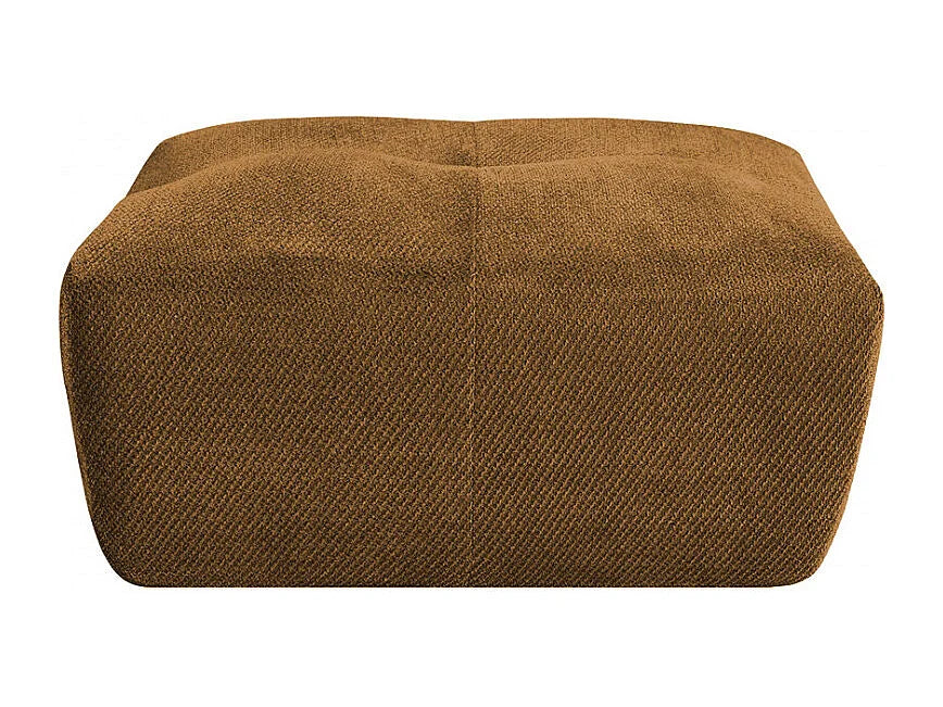 Pouf Compressé Bronze en Tissu - Alba