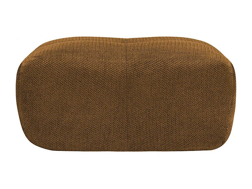 Pouf Compressé Bronze en Tissu - Alba