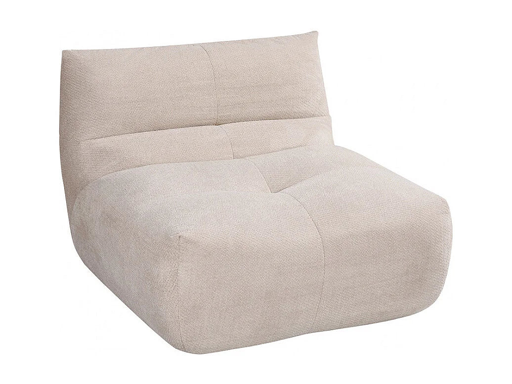 Chauffeuse Compressée Beige en Tissu - Alba