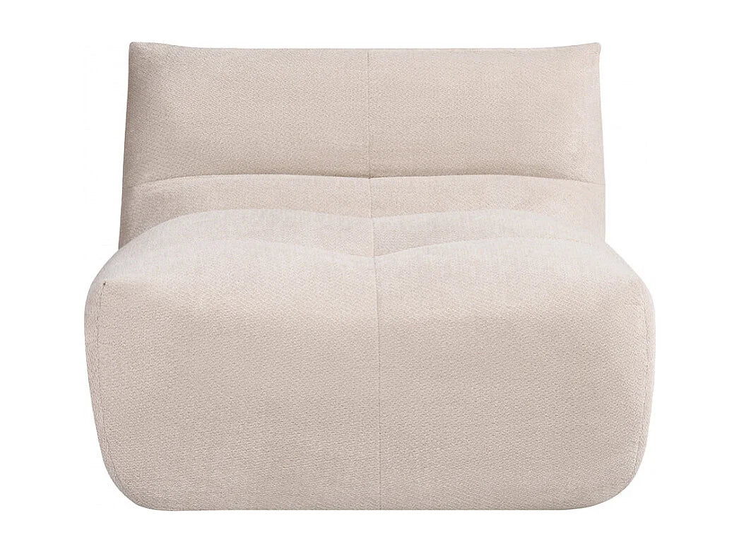 Chauffeuse Compressée Beige en Tissu - Alba