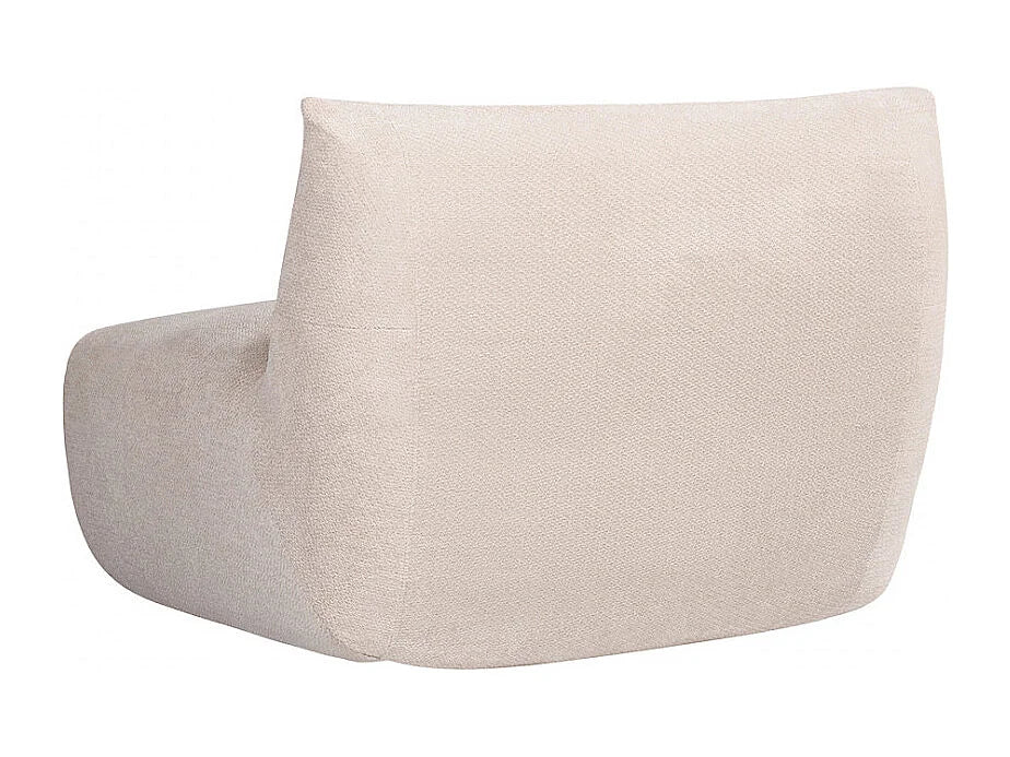 Chauffeuse Compressée Beige en Tissu - Alba