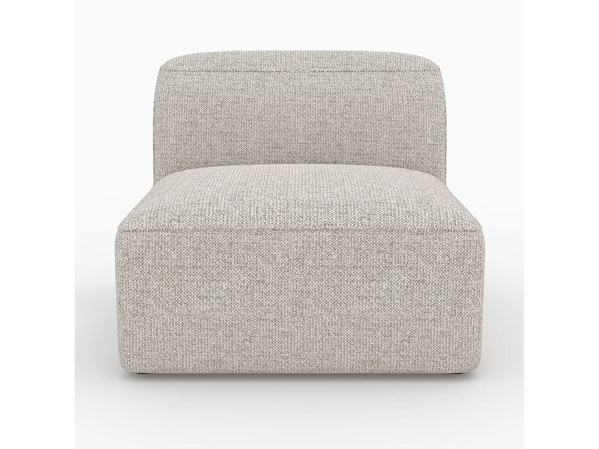 Chauffeuse Compressée Modulable 1 place Beige en Tissu - Hestia