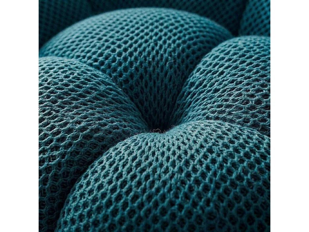 Canapé Compressé 2 places Bleu caraïbe en Tissu - Cocoon