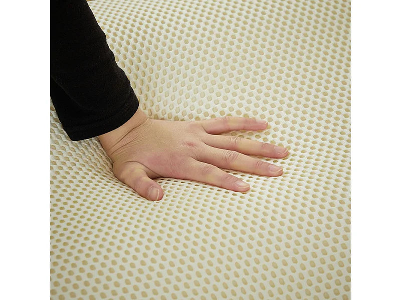 Canapé Compressé Modulable 2 places Beige en Tissu tricoté 3D - LVHOM