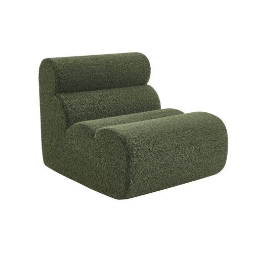 Chauffeuse Compressé Kaki modulable 1 place tissu effet alpaca - Nova