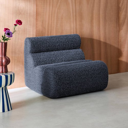 Chauffeuse Compressé Kaki modulable 1 place tissu effet alpaca - Nova
